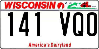 WI license plate 141VQO