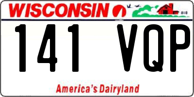 WI license plate 141VQP
