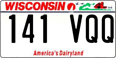 WI license plate 141VQQ