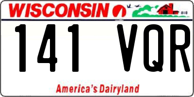 WI license plate 141VQR