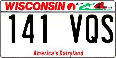 WI license plate 141VQS