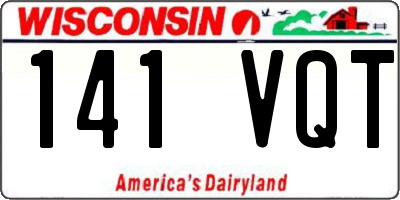 WI license plate 141VQT