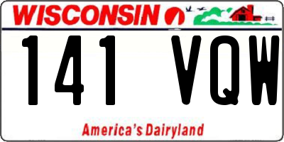 WI license plate 141VQW