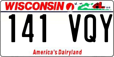 WI license plate 141VQY