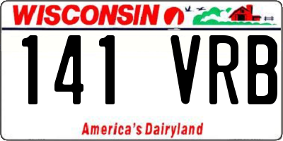 WI license plate 141VRB