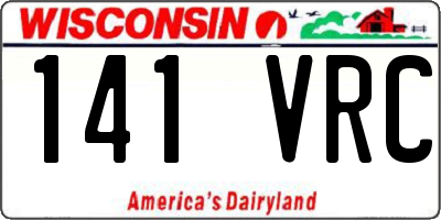 WI license plate 141VRC