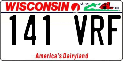 WI license plate 141VRF