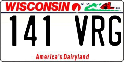 WI license plate 141VRG