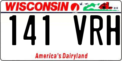 WI license plate 141VRH