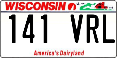 WI license plate 141VRL