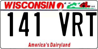 WI license plate 141VRT