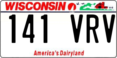 WI license plate 141VRV