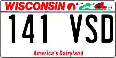 WI license plate 141VSD