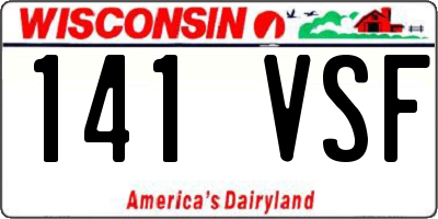 WI license plate 141VSF