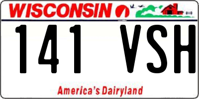 WI license plate 141VSH