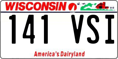 WI license plate 141VSI