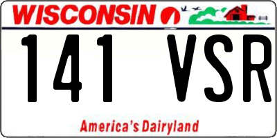 WI license plate 141VSR