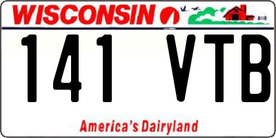 WI license plate 141VTB
