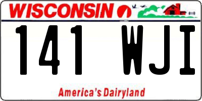 WI license plate 141WJI