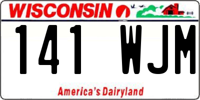 WI license plate 141WJM
