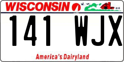 WI license plate 141WJX