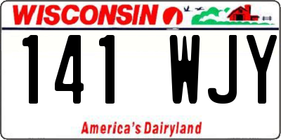 WI license plate 141WJY