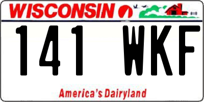 WI license plate 141WKF