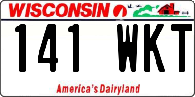 WI license plate 141WKT