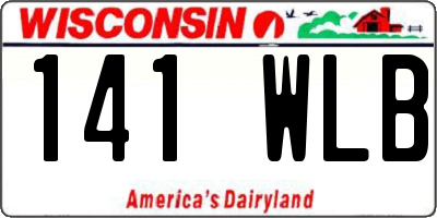 WI license plate 141WLB