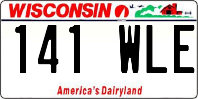 WI license plate 141WLE