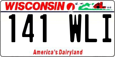 WI license plate 141WLI