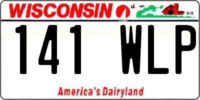 WI license plate 141WLP