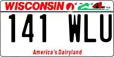 WI license plate 141WLU