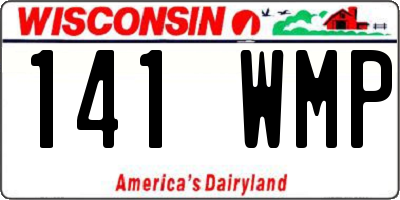 WI license plate 141WMP