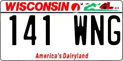WI license plate 141WNG