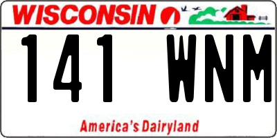 WI license plate 141WNM
