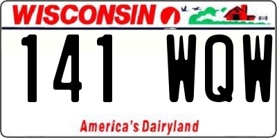 WI license plate 141WQW