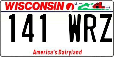 WI license plate 141WRZ