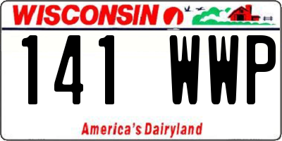 WI license plate 141WWP