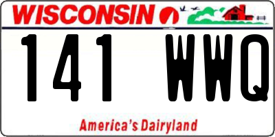 WI license plate 141WWQ