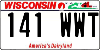 WI license plate 141WWT