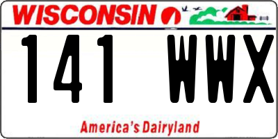 WI license plate 141WWX