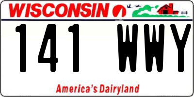 WI license plate 141WWY
