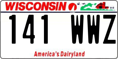 WI license plate 141WWZ