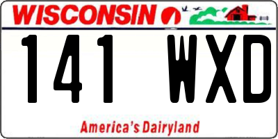 WI license plate 141WXD