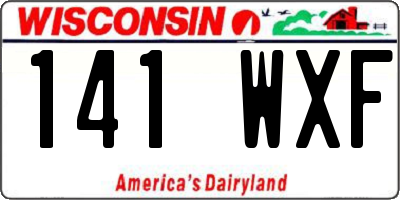 WI license plate 141WXF