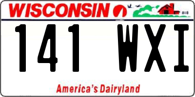 WI license plate 141WXI