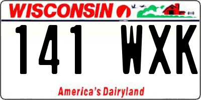 WI license plate 141WXK
