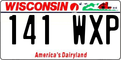 WI license plate 141WXP