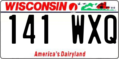 WI license plate 141WXQ